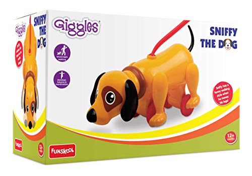 Preview image 6th product image for Funskool Giggles Sniffy the Dog Pull Along Toy - Encourages Walking! - BachcheCompany.com