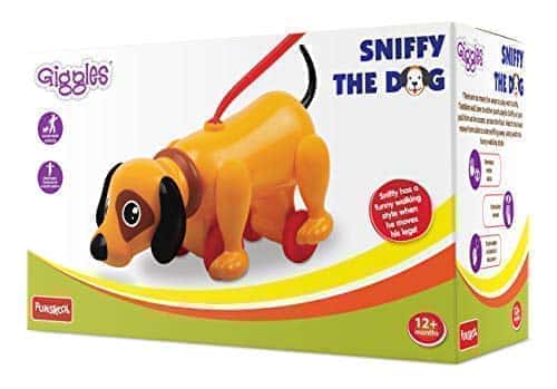 Preview image 7th product image for Funskool Giggles Sniffy the Dog Pull Along Toy - Encourages Walking! - BachcheCompany.com