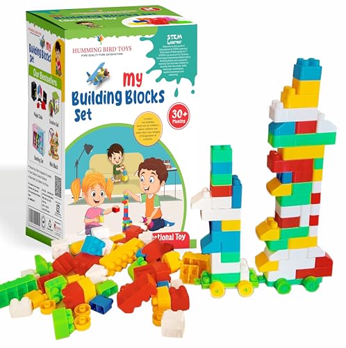 Colorful Mega Puzzle Blocks for Kids - 100 Pieces - BachcheCompany.com