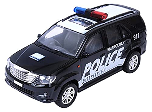Police Interceptor Fortune Pull-Back Car: Black - 1 pc - BachcheCompany.com
