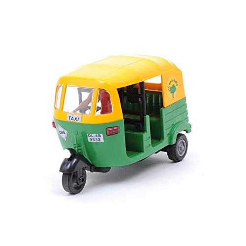 Plastic Pull Back Auto Rickshaw - Multicolour (1 pc, 36 months) - BachcheCompany.com