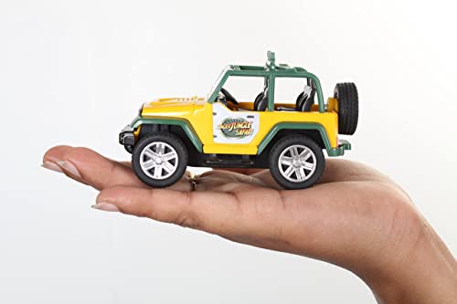 Preview image 3rd product image for Multicolour Safari Car - 1 Pull Back Vehicle for Kids - BachcheCompany.com