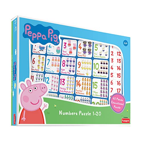 Funskool Peppa Numbers Puzzle: Educational 60-Piece Toy - BachcheCompany.com