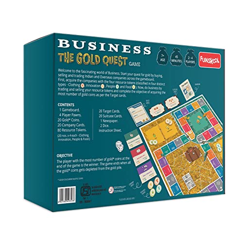 Preview image 3rd product image for Funskool Games Gold Quest: Multiplayer Strategy Game for Ages 7+ - BachcheCompany.com