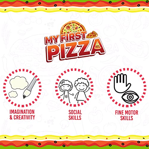 Preview image 4th product image for Funskool Giggles My First Pizza Toy Set - 15 Toppings for Kids - BachcheCompany.com
