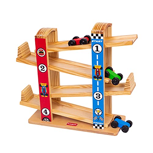Preview image 6th product image for Giggles Funskool Ramp Racer Toy with 3 Mini Cars - Free Wheeling! - BachcheCompany.com