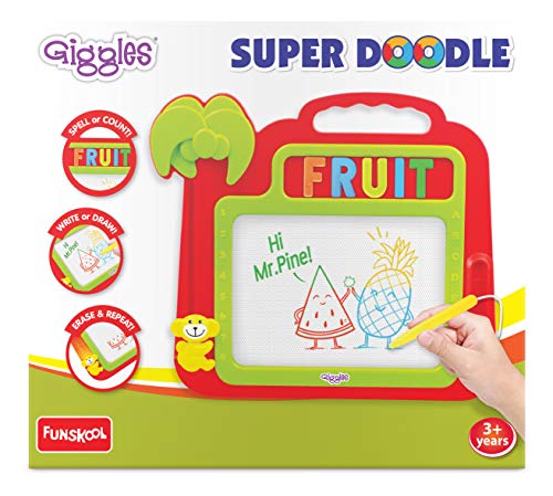 Preview image 2nd product image for Funskool Giggles Super Doodle: Multicolour Erasable Magic Slate - BachcheCompany.com