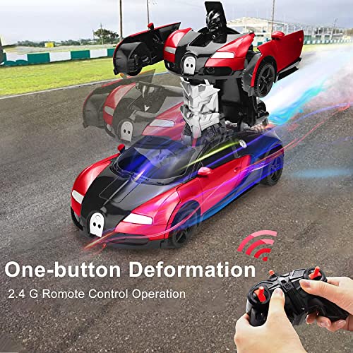 Preview image Transform Robot Car Toy for Kids with Rechargeable Battery and Water Spray - BachcheCompany.com