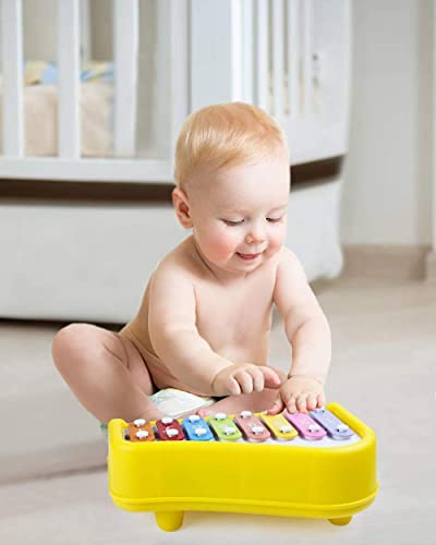 Preview image 2nd product image for Colorful Musical Xylophone and Piano for Kids - 8 Keys - BachcheCompany.com