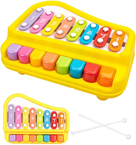 Preview image 3rd product image for Colorful Musical Xylophone and Piano for Kids - 8 Keys - BachcheCompany.com