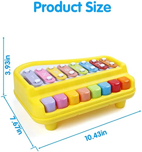 Preview image 4th product image for Colorful Musical Xylophone and Piano for Kids - 8 Keys - BachcheCompany.com