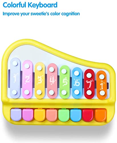 Preview image 6th product image for Colorful Musical Xylophone and Piano for Kids - 8 Keys - BachcheCompany.com