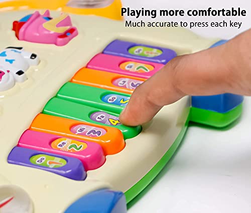 Preview image 3rd product image for Cow Piano: Musical Fun for Kids - 3 Modes, Flashing Lights and Animal Sounds - BachcheCompany.com