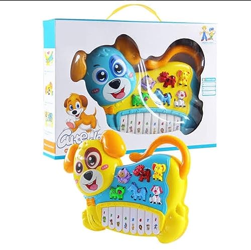 Preview image 5th product image for Dog Design Piano - Musical, Flashing Lights and Animal Sounds - BachcheCompany.com
