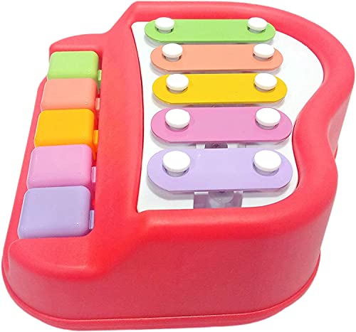 Preview image 2nd product image for Musical Multi-Keys Xylophone and Piano for Kids - Non-Toxic and Non-Battery - Red - BachcheCompany.com