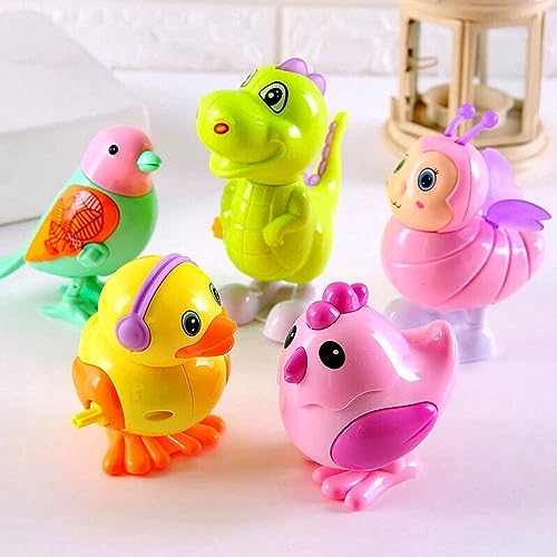 Colorful Jumping Bird Animals Key Operated Wind-up Toys - Pack of 3 - BachcheCompany.com