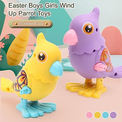 Preview image 2nd product image for Colorful Jumping Bird Animals Key Operated Wind-up Toys - Pack of 3 - BachcheCompany.com