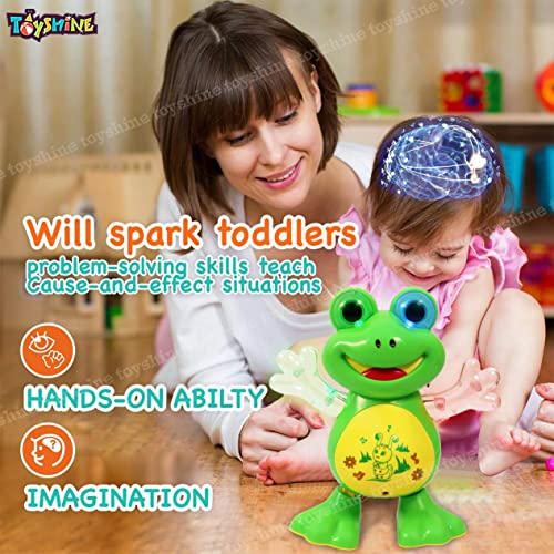 Preview image 2nd product image for Interactive Musical Frog Toy for Baby Development - BachcheCompany.com