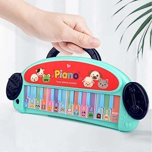 Preview image 5th product image for Fun and Versatile Portable Piano with Animal Sounds - Blue - BachcheCompany.com