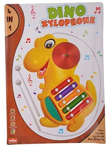 Preview image 3rd product image for 2-in-1 Musical Toy for Kids | Xylophone and Shape Sorter Dinosaur - BachcheCompany.com
