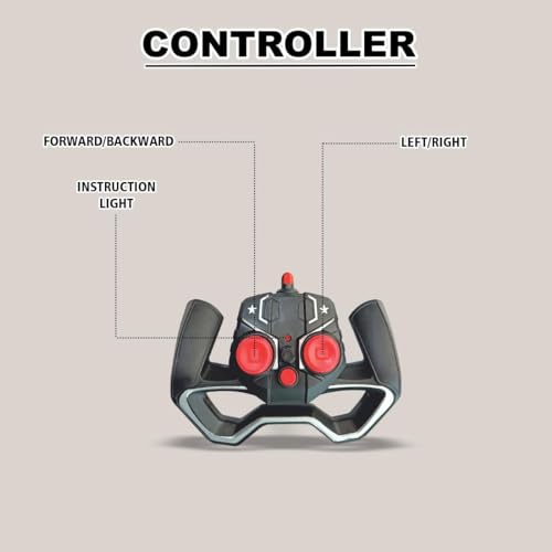 Preview image 3rd product image for Dazzling RC Car for Kids - USB Rechargeable with LED Light and Music - BachcheCompany.com