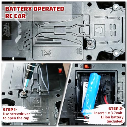 Preview image 5th product image for Dazzling RC Car for Kids - USB Rechargeable with LED Light and Music - BachcheCompany.com