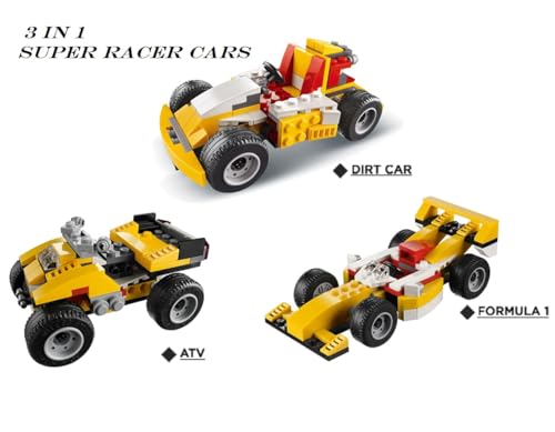 Preview image 3rd product image for 3-in-1 Highway Cruiser Building Block Set for Kids - BachcheCompany.com