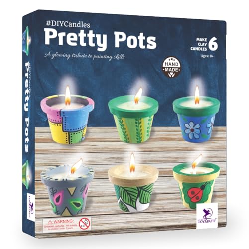 DIY Christmas Candle Making Kit for Kids - Pretty Pots - BachcheCompany.com