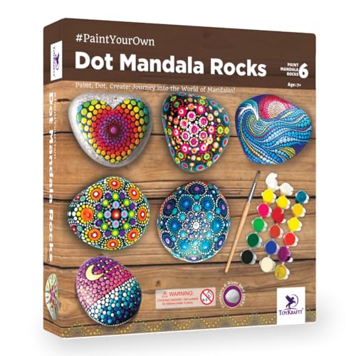Preview image Create Beautiful Stone Art with Toykraft Painting Kit - BachcheCompany.com