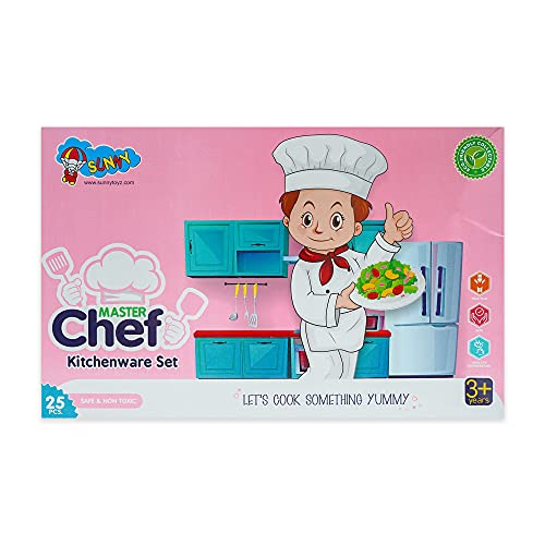 Preview image 7th product image for Perfect Roleplay Kitchen Set for Kids | Masterchef Play Set - BachcheCompany.com