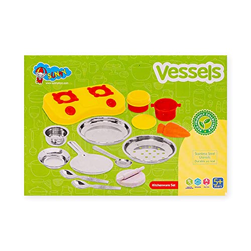 Preview image 7th product image for Perfect Roleplay Kitchen Set for Kids - Pretend Play Vessels Set - BachcheCompany.com