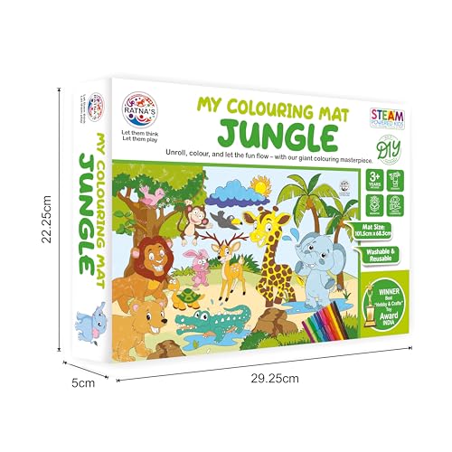 Preview image 5th product image for My Coloring Mat: Fun and Easy Way to Learn - 40x27 Inches - BachcheCompany.com