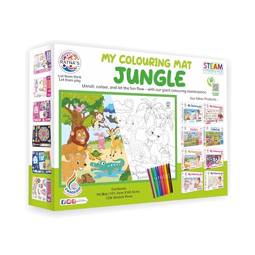 Preview image 7th product image for My Coloring Mat: Fun and Easy Way to Learn - 40x27 Inches - BachcheCompany.com