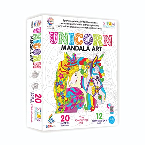 Preview image Unleash Your Creativity with Unicorn Coloring Kit - BachcheCompany.com
