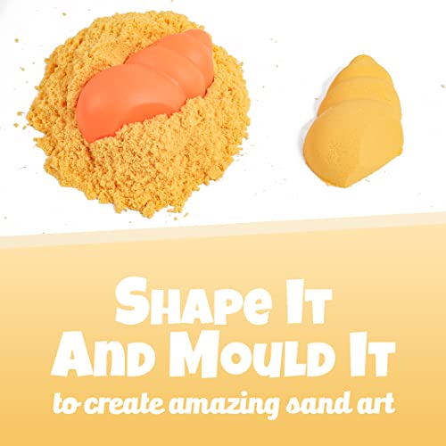 Preview image 4th product image for 500g Smooth Sand for Kids with Big Mould - Orange Color - BachcheCompany.com