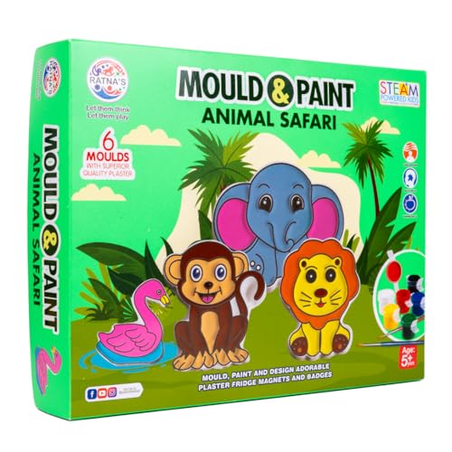 Make Your Own Animal Safari Fridge Magnets & Badges - DIY Kit- BachcheCompany.com