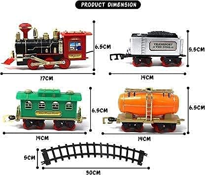 3rd product image for Choo Choo Train Toy Set | Real Smoke and Sound | Multi Color - BachcheCompany.com