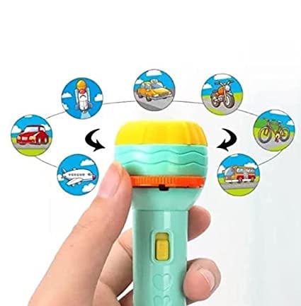 2nd product image for Projector Flashlight Torch for Kids | 6 Slides, 48 Patterns - BachcheCompany.com