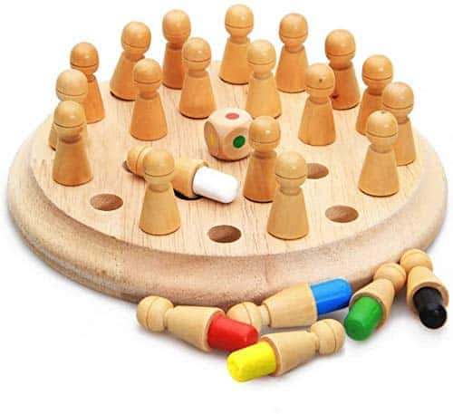 5th product image for Wooden Memory Matchstick Chess Game for Kids - BachcheCompany.com