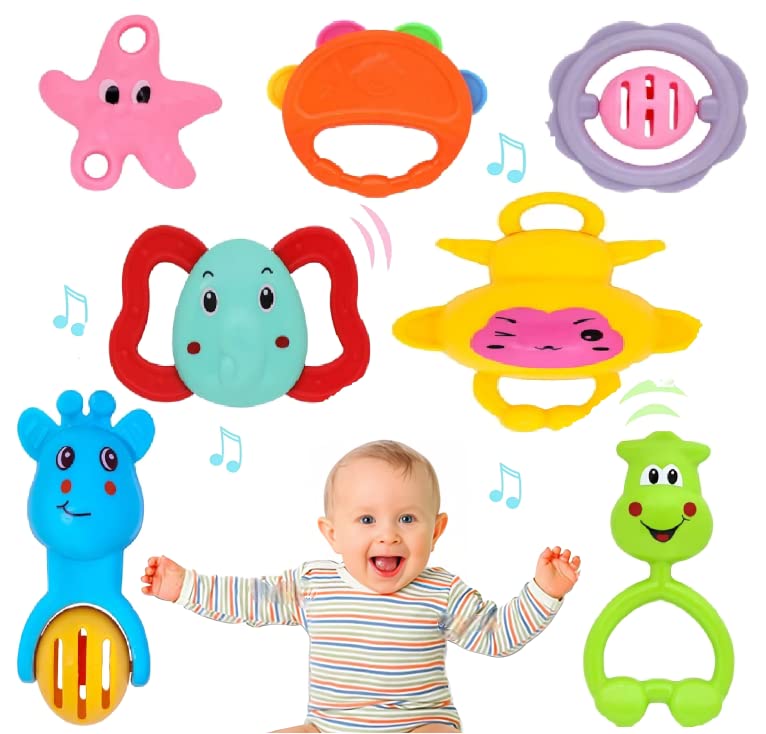 Preview image 6 for 7 Pcs Baby Rattles Teethers - Attractive Toys