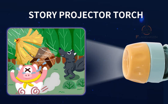 4th product image for Projector Flashlight Torch for Kids | 6 Slides, 48 Patterns - BachcheCompany.com