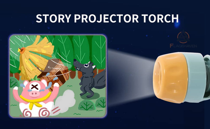 4th product image for Projector Flashlight Torch for Kids | 6 Slides, 48 Patterns - BachcheCompany.com