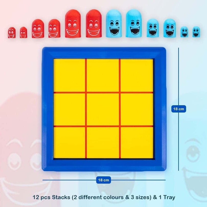 4th product image for Tic Tac Stack: Mind-Challenging Strategy Board Game - BachcheCompany.com