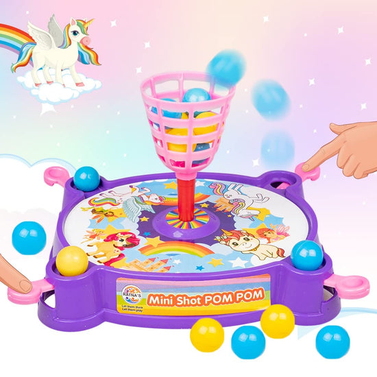 2nd product image for Play Fun Family Board Game: Ratnas Mini Shot Pom Pom - BachcheCompany.com