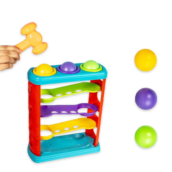 2nd product image for Non-Toxic Hammer Knock Ball for Babies and Toddlers - BachcheCompany.com
