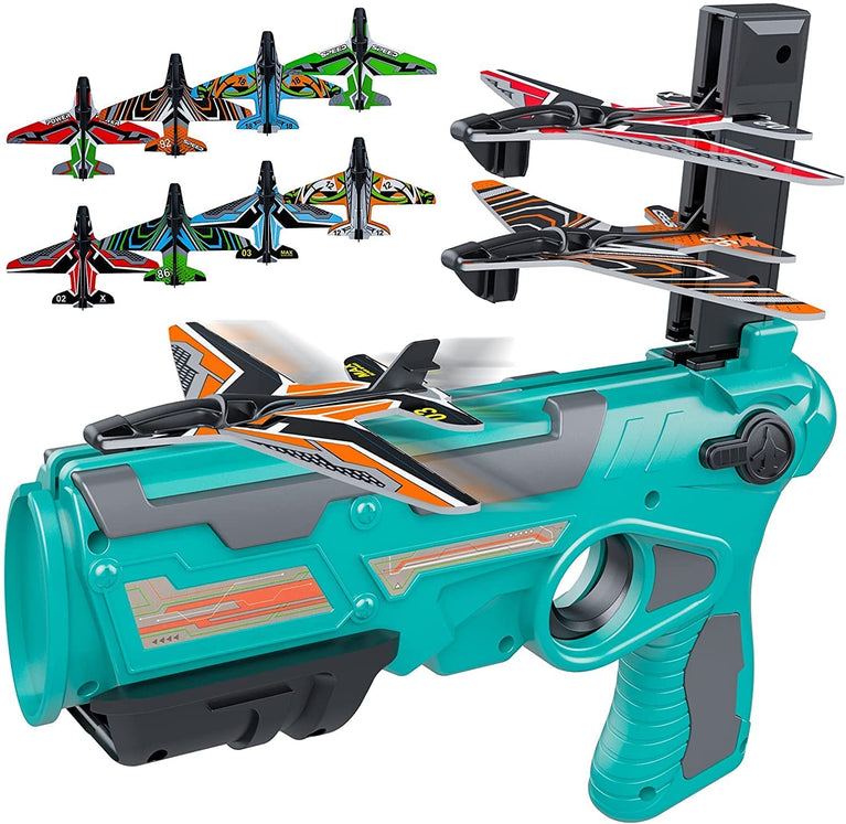 Preview image 3 for Air Battle Gun Toy for Kids - 4 Foam Airplanes and Pistol Shooting