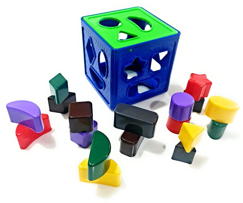5th product image for Shape Sorting Cube: Kids Activity Toys, ISI Approved - BachcheCompany.com
