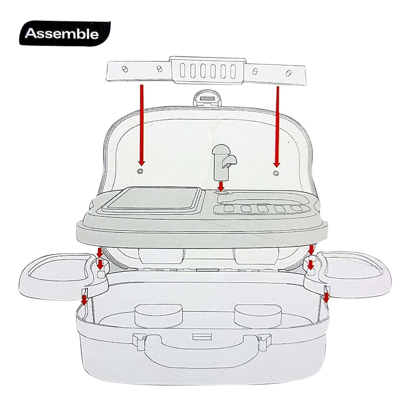 7th product image for Kitchen Set for Kids Girls - DIY Luxury Pretend Play Set - BachcheCompany.com