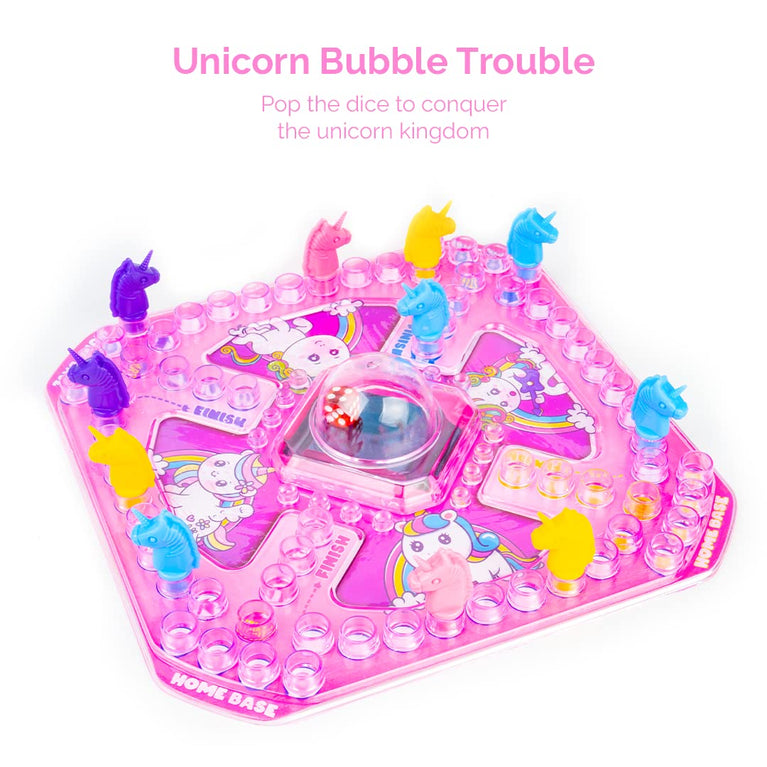 Preview image 3 for Unicorn Bubble Trouble Board Game - Kids 4+