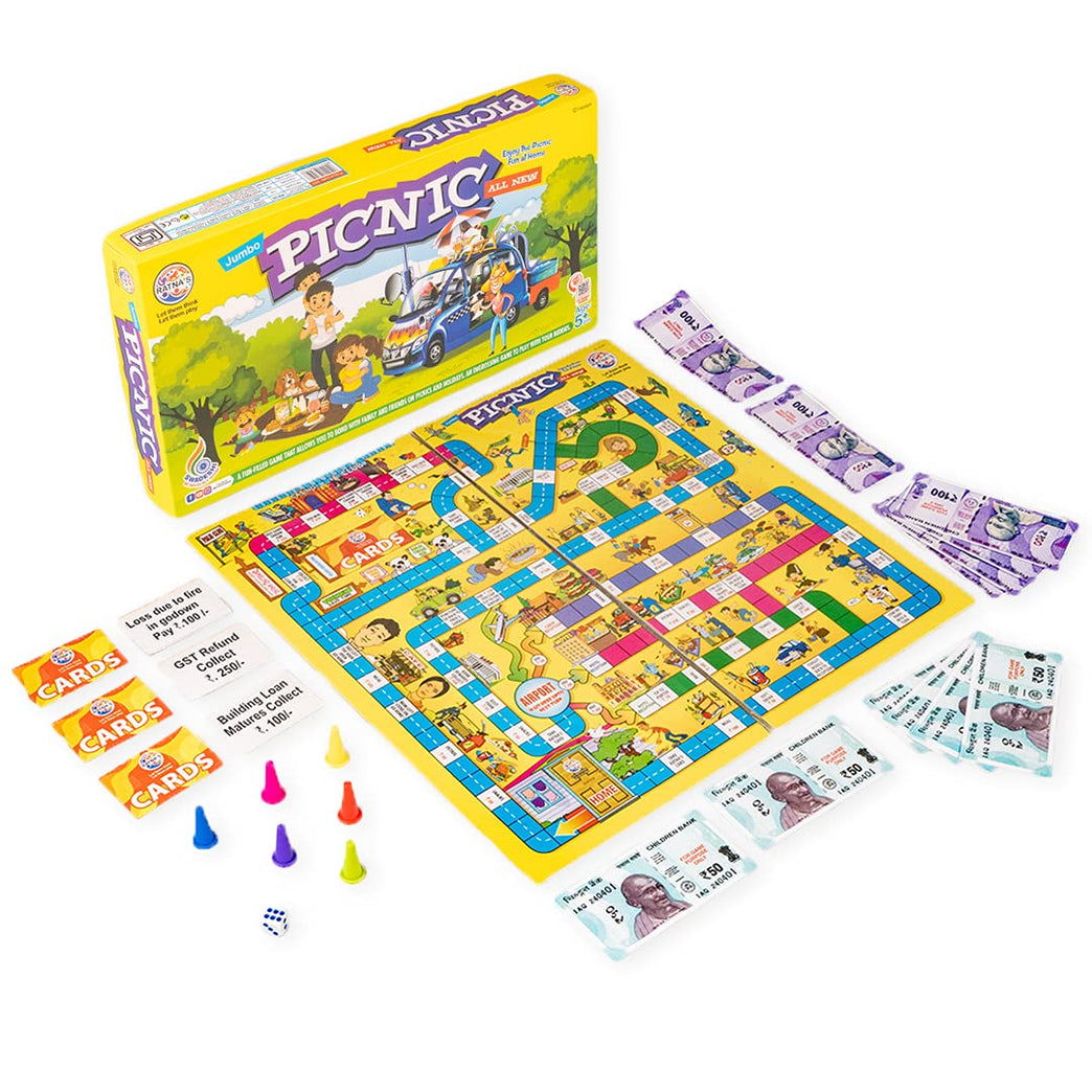 Ratnas Picnic Board: Family Fun Game Pack of 1 - BachcheCompany.com